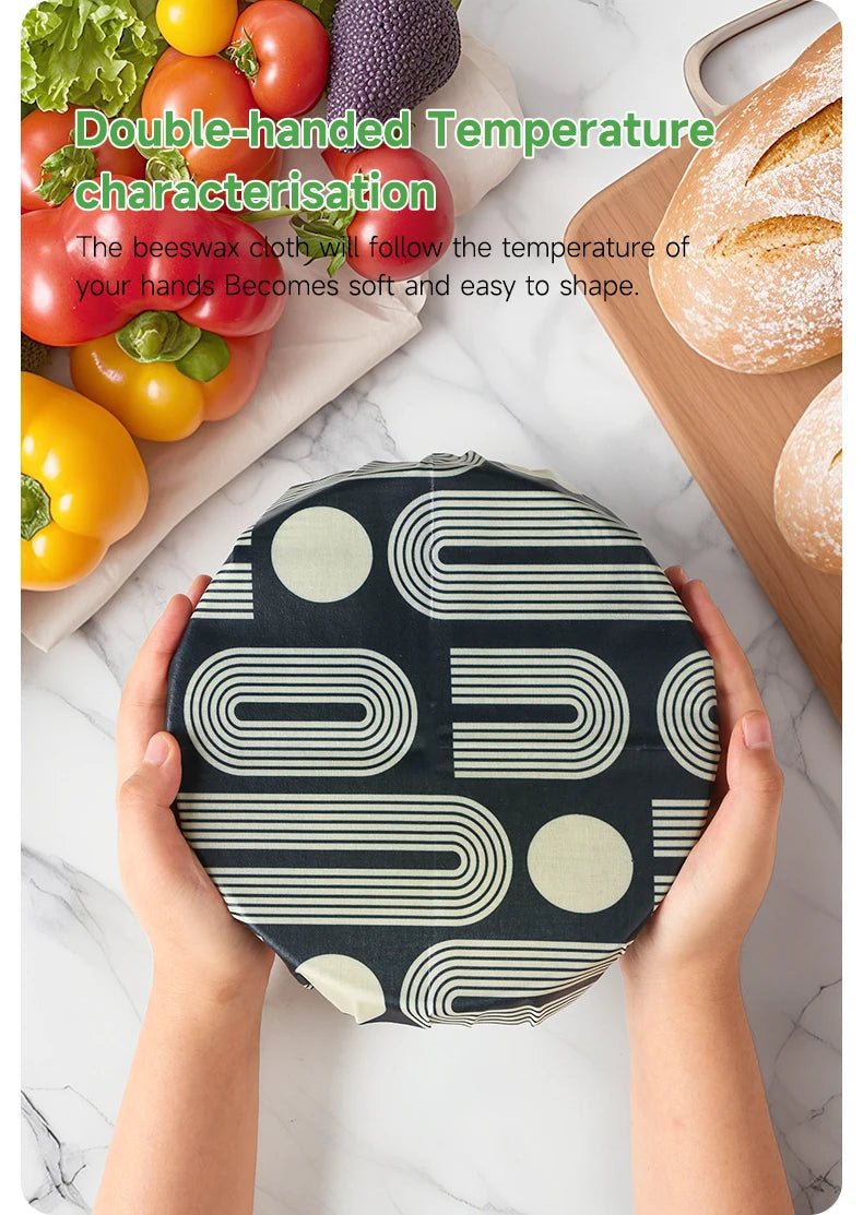 Beeswax Wraps Kit for Food Storage – 3pcs or 6pcs