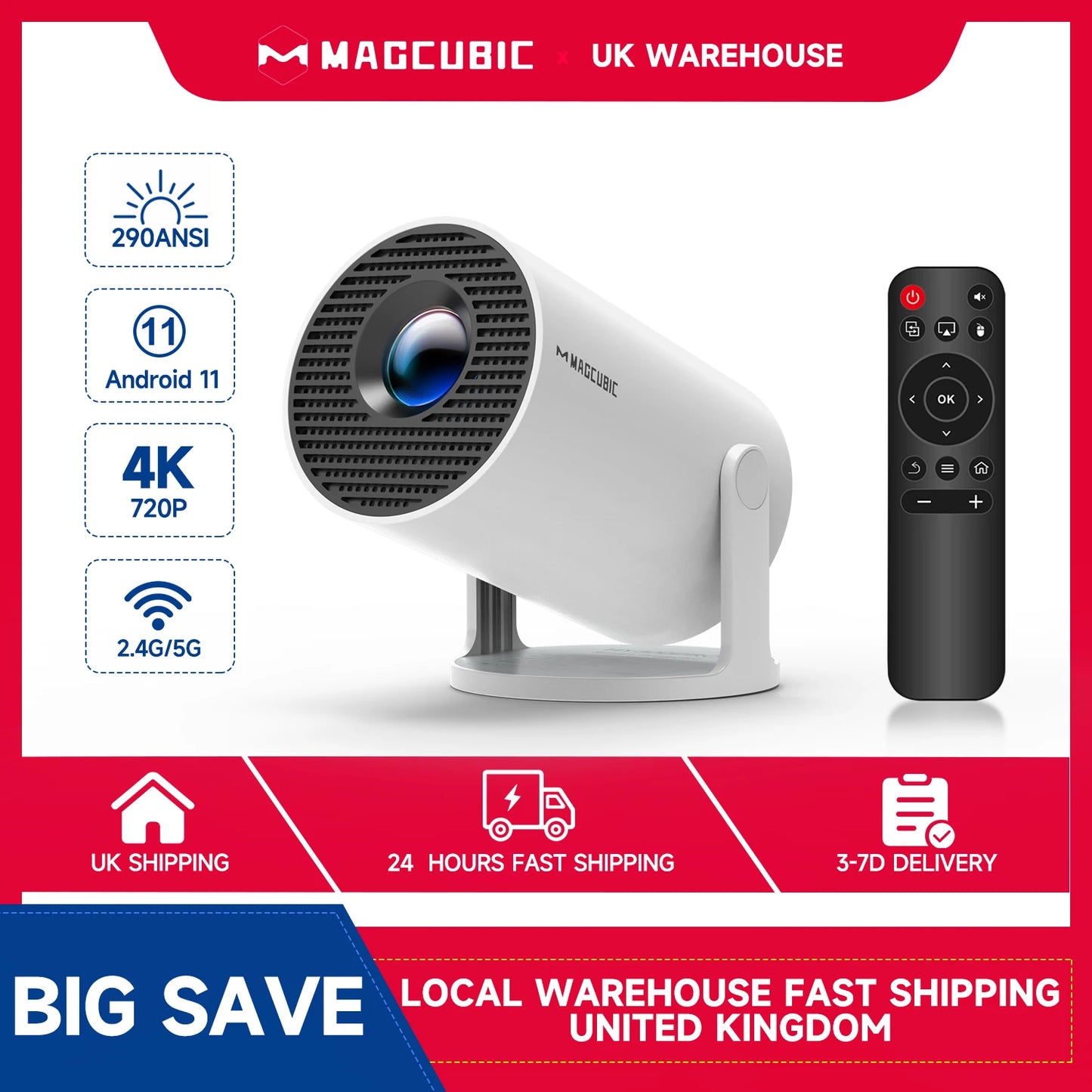 Projector Deluxx LumiCast Pro™4K [40% OFF]