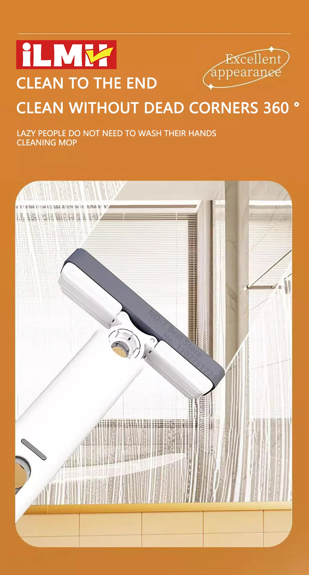 Mini Foldable Mop for Household Cleaning.