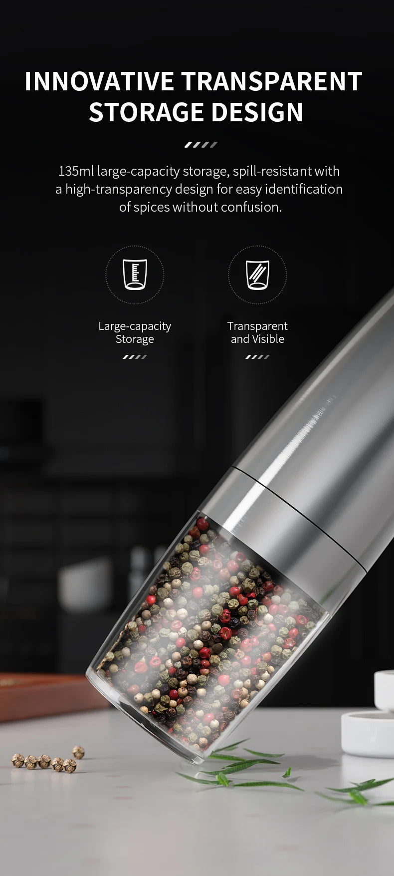 Automatic Electric Salt and Pepper Mode