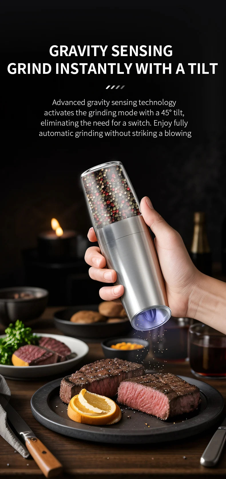 Automatic Electric Salt and Pepper Mode