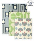 Beeswax Wraps Kit for Food Storage – 3pcs or 6pcs